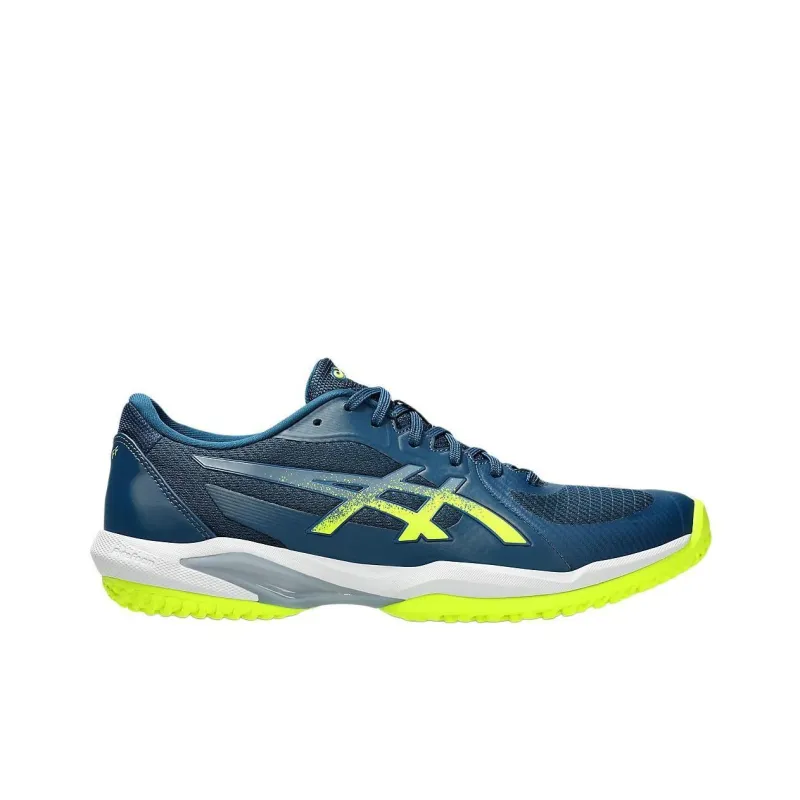 Asics SOLUTION SWIFT FF 2 Anti Slip Wear Resistant Low Top Tennis Shoes Men's Blue Yellow-1