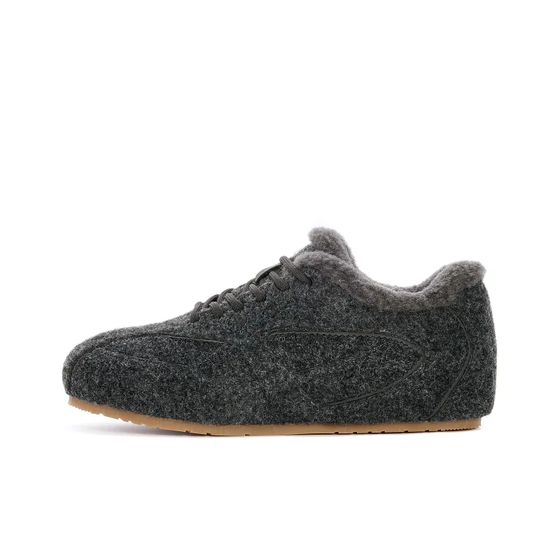 JOSINY Fleece Lined Thermal, Slip Resistant, Outdoor Snowfield, Insulated Shoes Casual Shoes Women's Dark Gray-1