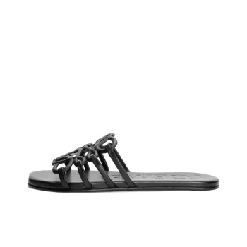 LOEWE Petal Slide Slippers Women's Black