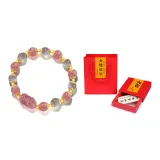 Chinese Auspicious Animal Beaded Bracelet+Wealth Blessing Box (Random Sticker)