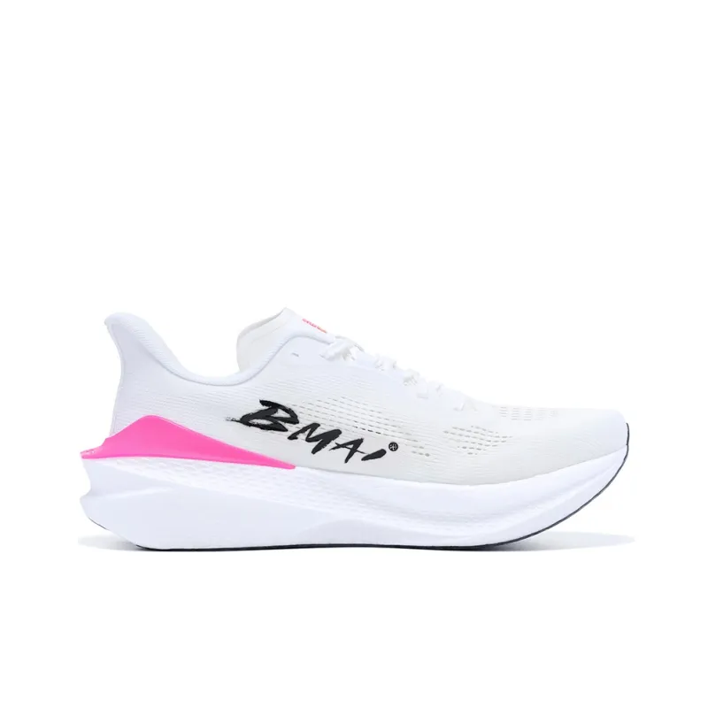 BMAI Jingtan Mix 2.0 Mid Top Running Shoes Men's White Pink Yellow Blue-1