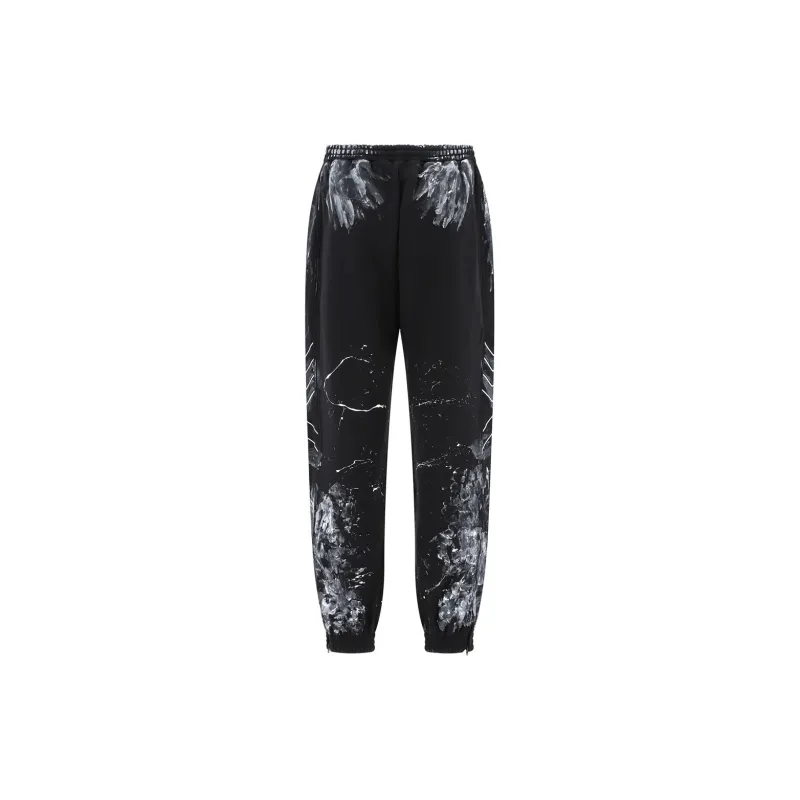 Balenciaga Painterly Print Track Pants 'Black'-1
