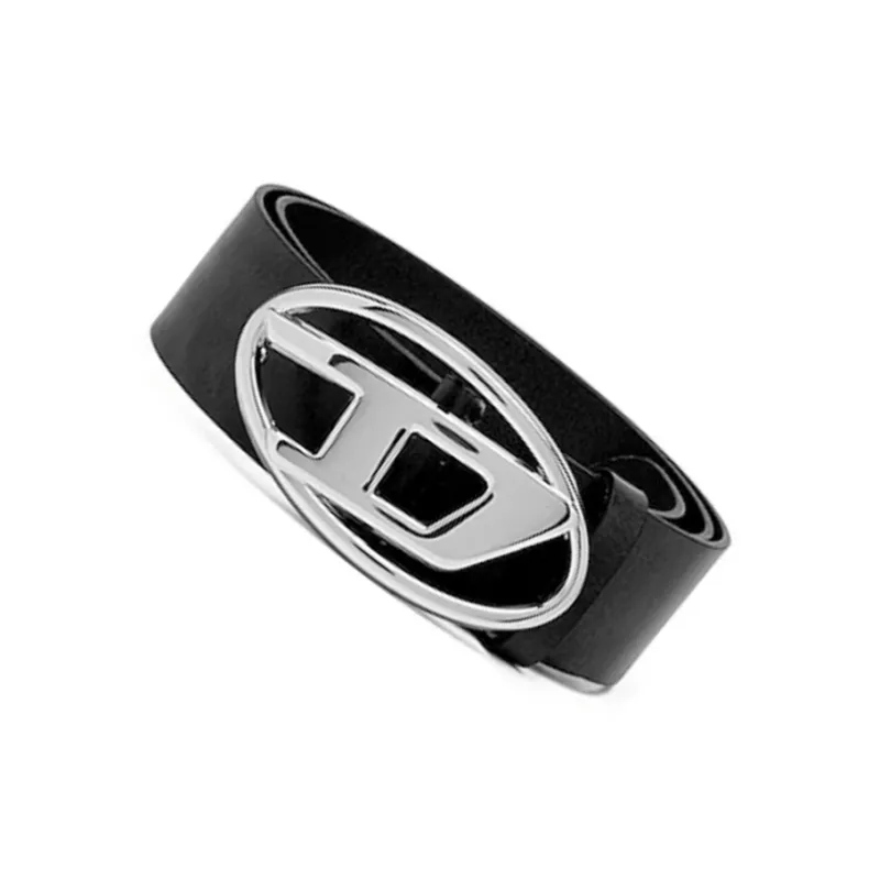 DIESEL Oval D Buckle Leather Belts-1