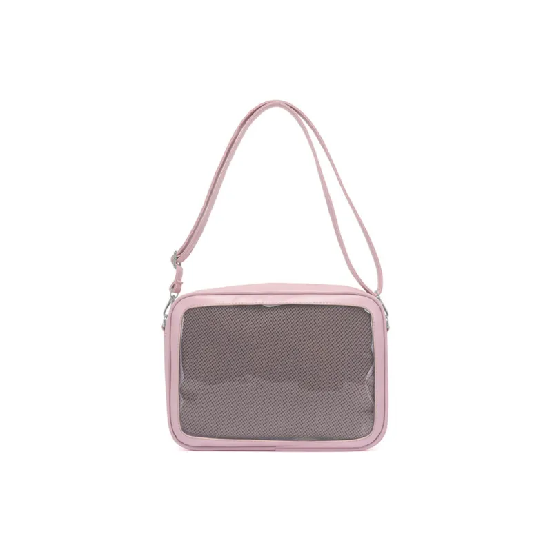 TAKI PU Crossbody Bags Shoulder Bags Medium Size Unisex Black/White/Pink/Purple/Dark Blue/Light Blue-7