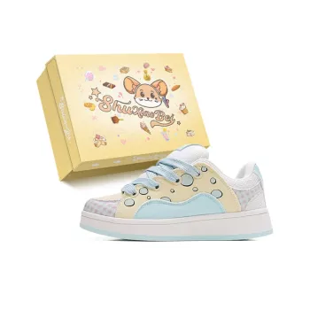 SHUXIAOBEI Skateboard Shoes Women's Low Top Blue
