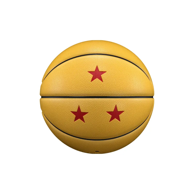VEIDOORN x LONGZHU Z PU Basketball Yellow Size 7 Ball Street Training Competition Unisex-5