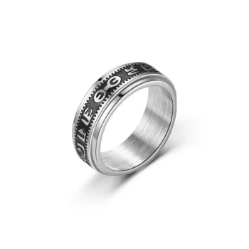 Vegetarian Titanium Steel Rings Men's