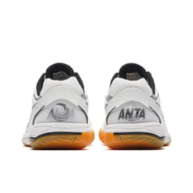 Anta Rotor Cushioned Abrasion-Resistant Slip-Resistant Low-Top Training Shoes Men's White Silver Black-2