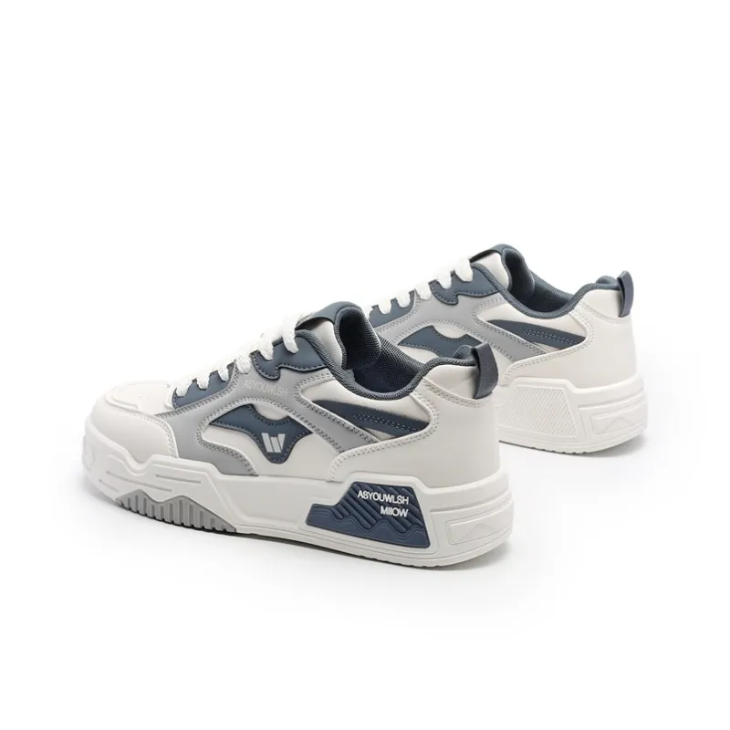 MIIOW Trend Party Series Height Increasing Low Top Skateboard Shoes Men's-4