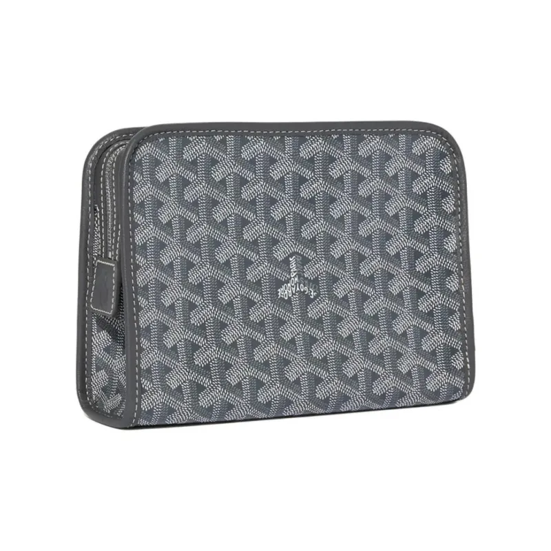GOYARD JOUVENCE Canvas Toiletry Bag Trumpets Unisex Gray-1