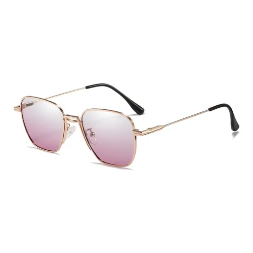YAWEIKA Metal Square Sunglasses Unisex