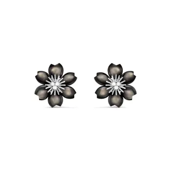Van Cleef & Arpels Rhodium-Plated Earrings Women's Black