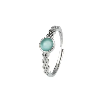 QIXIANG Ice Glutinous Jadeite Rings Women's