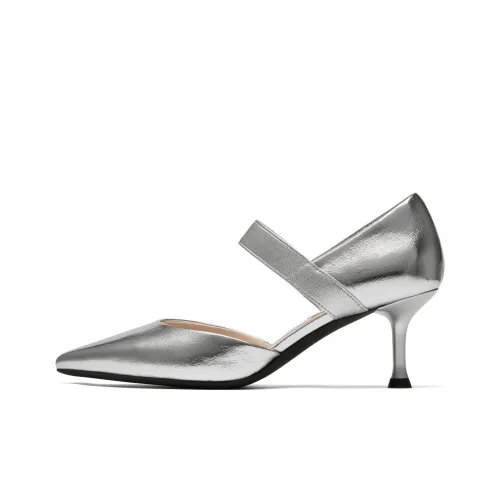 73Hours Future Melody High Heels Women's Ecru