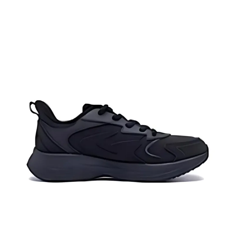 QIAODAN Low Top Running Shoes Women's Black Gray-1