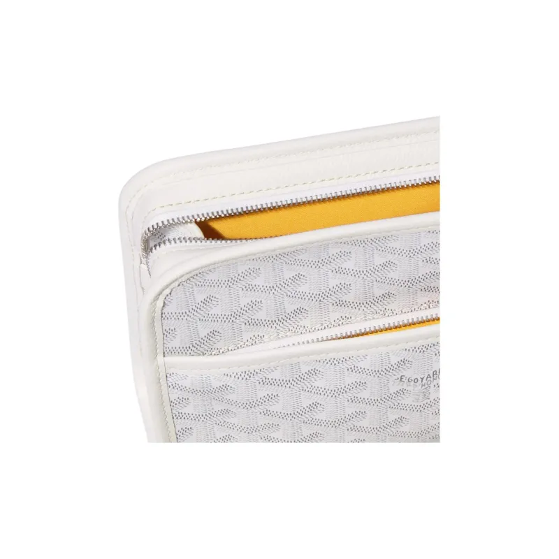 GOYARD JOUVENCE Canvas Toiletry Bag Small Size Unisex White-2