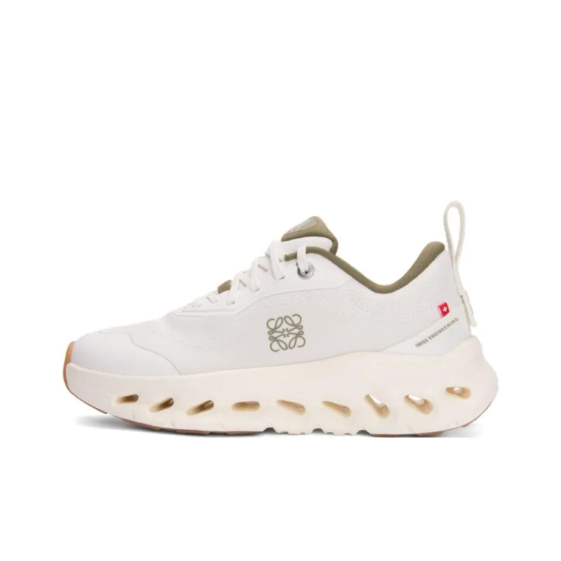 On x LOEWE CLOUDTILT 2.0 Low Top Casual Shoes Women's White Green-0