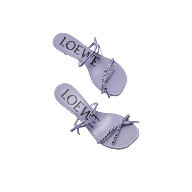 LOEWE Petal Slide Slippers 4.5cm Women's Purple-3