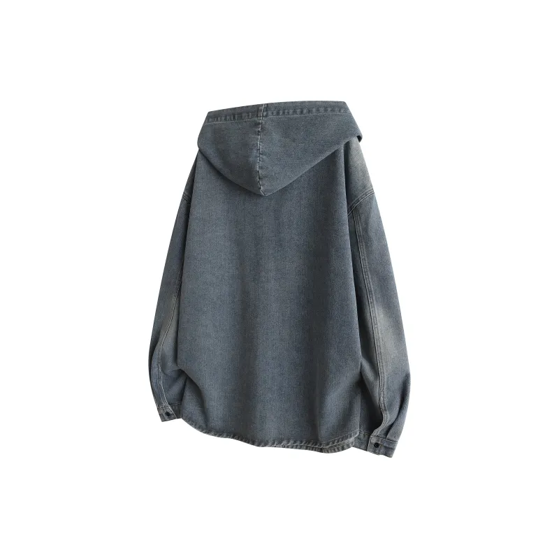 DAREASY Denim Jacket Unisex Black Gray Color-5