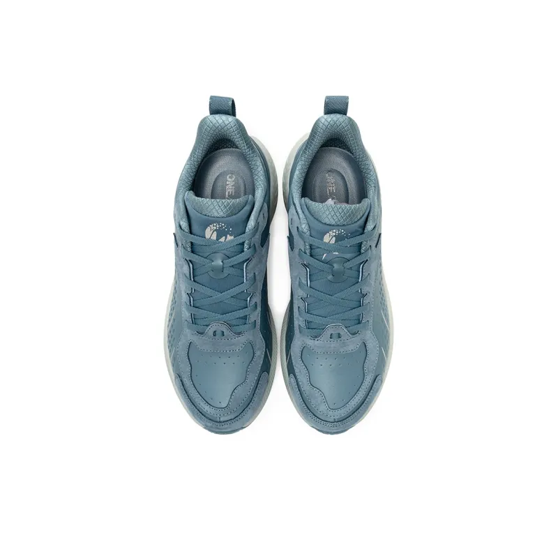 ONEMIX Cushioning Anti Slip And Wear Resistant Low Top Space Foam Carbon Plate Casual Sprint Running Shoes Unisex Blue-2