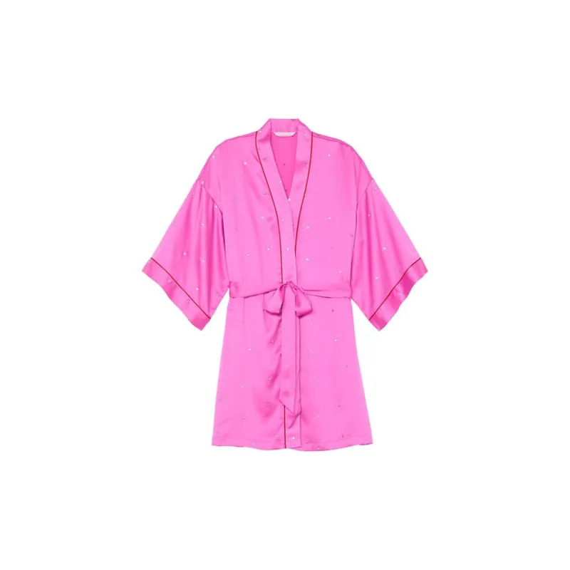 Victoria's Secret Pajama Robe Women's Bright Pink-1