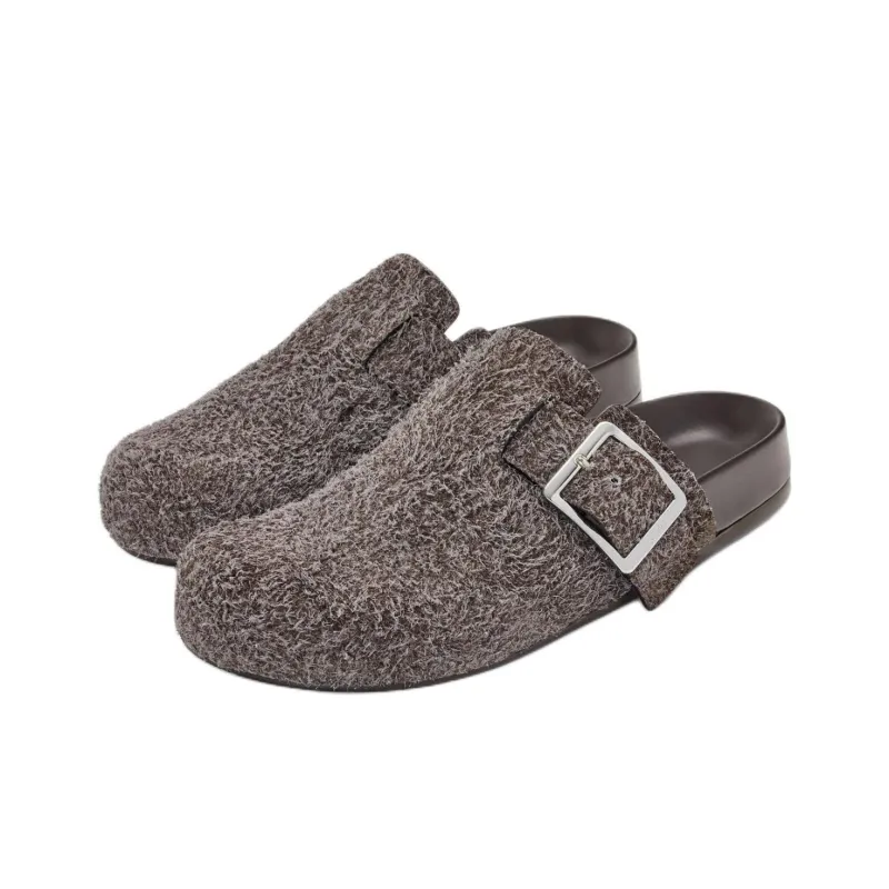 LOEWE Wrap toe Slippers Men's Brown-3