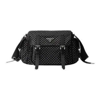 PRADA Re Nylon Recycled Polyamide Crossbody Bag Women's Black