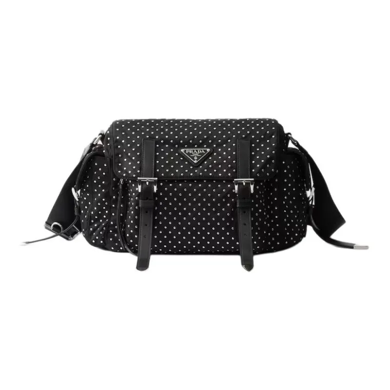 PRADA Re Nylon Recycled Polyamide Crossbody Bag Women's Black-0