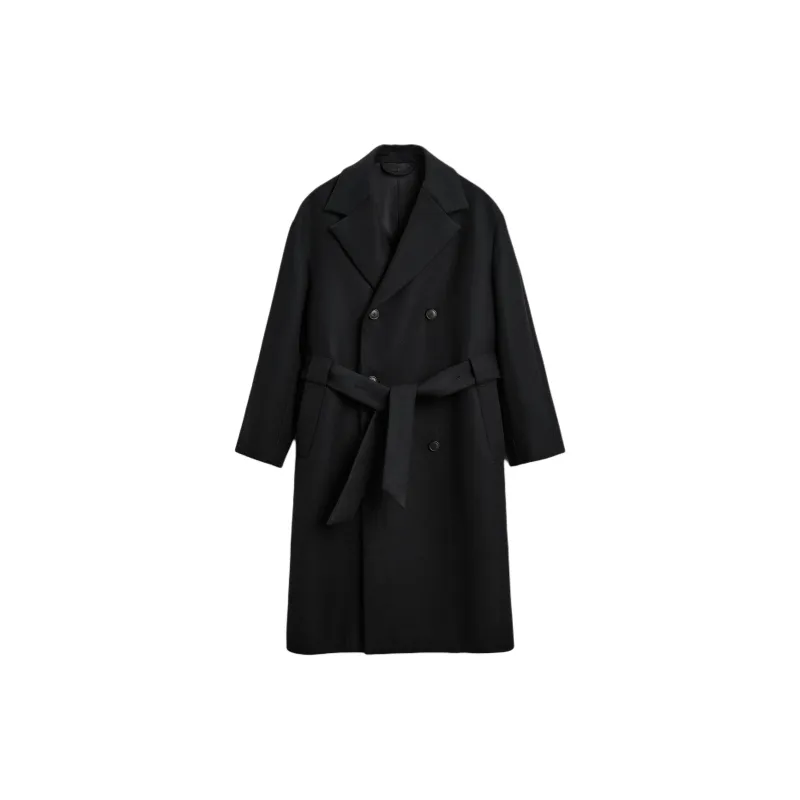 ZARA Coats Men Black-0