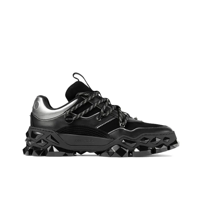 Jimmy Choo Diamond X II/F Cushioning And Breathable Low Top Casual Shoes Women's Black-1