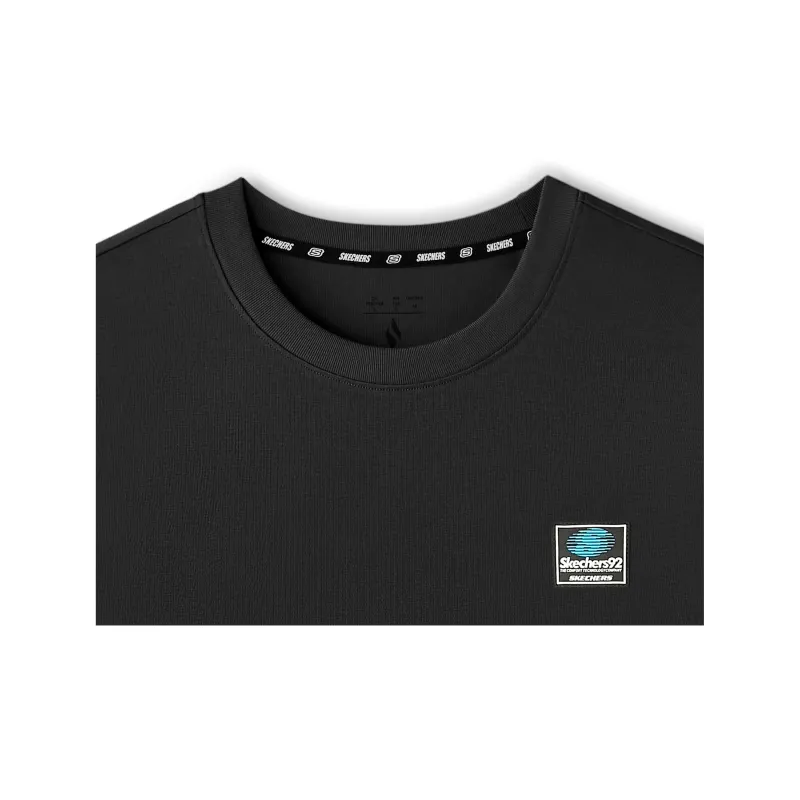 Skechers Leisure Sports Series T Shirt Unisex Carbon Black-5