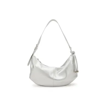 Hotwind Polyurethane Handbag Medium Size Women's Silver/Black