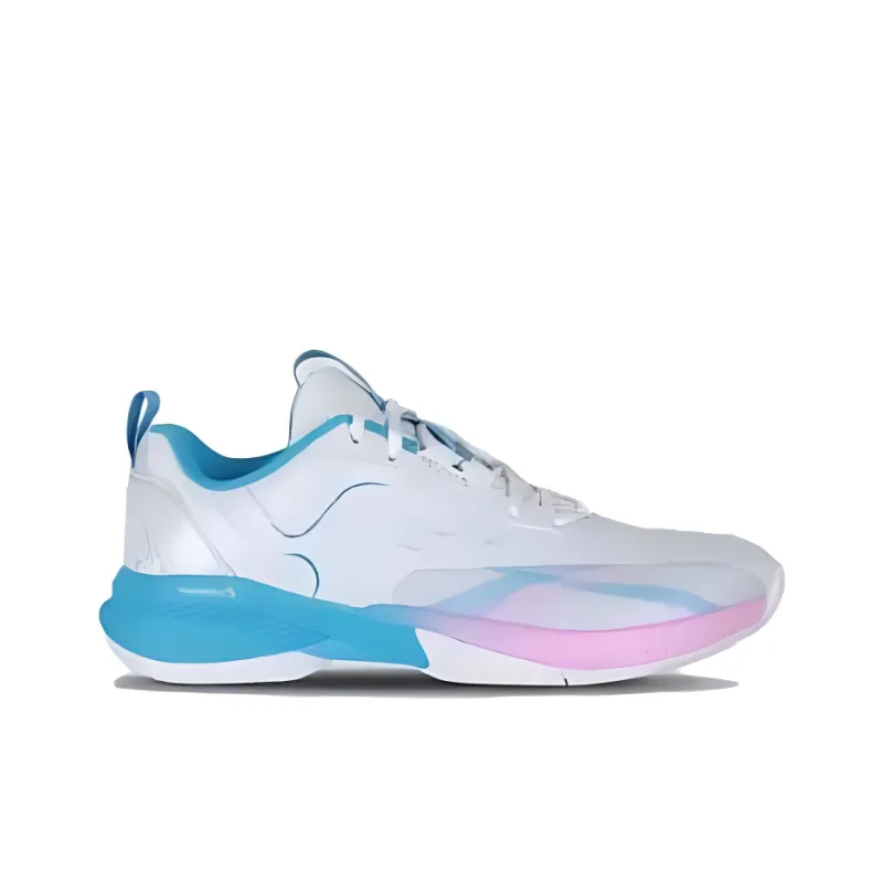 VICTOR Cushioning Anti Slip And Wear Resistant Low Top Badminton Shoes Unisex White Blue-1