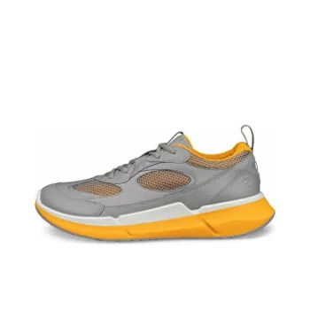 Ecco Walking 2.2 Low Top Casual Shoes Men's Gray Orange