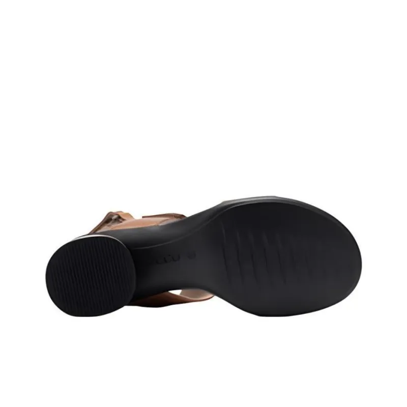 Ecco One Strap Sandals 5.5cm Women's Light Brown-4