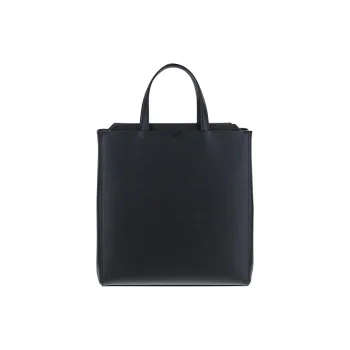 Valextra Calfskin Tote Bag, Shopping Bag, Handbag Men's Black