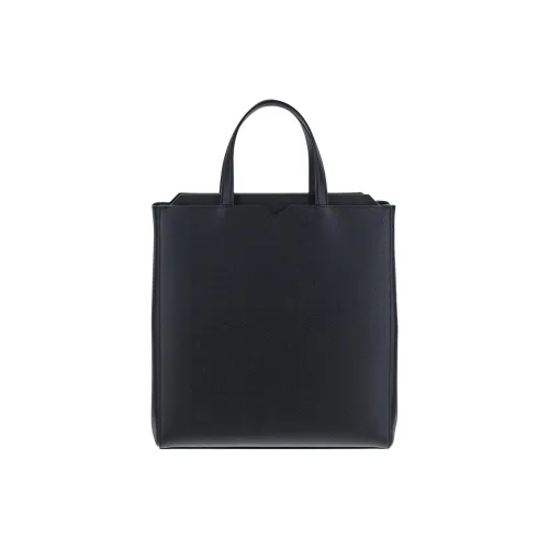 Valextra Calfskin tote Leather Bag, Shopping Bag, Handbag Men's Black