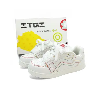 ITGI Lightweight Cushioning Low Top Skateboard Shoes Unisex Bright Dazzling Color