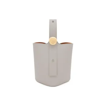 LOEWE Pebble Bucket Smooth Calf Leather Bucket Bags Shoulder Bag Crossbody Bag Handbag Mini Women's Gray