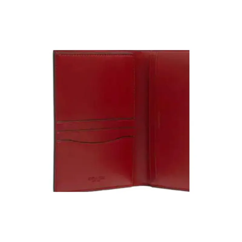 COACH Coated Canvas Wallet, Card Holder, Passport Holder Men's Cherry Red-2