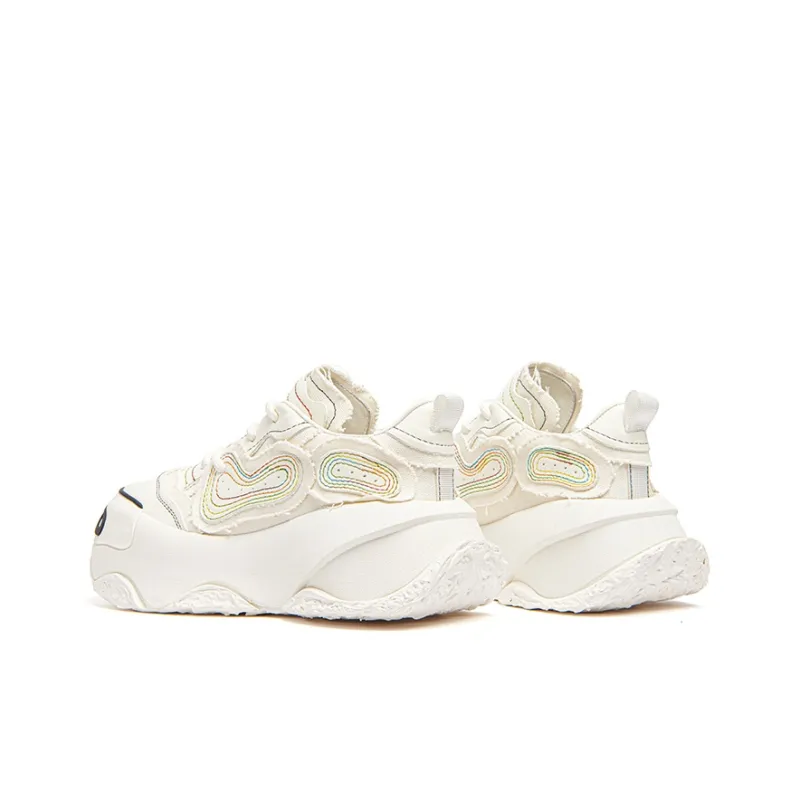 KEDDO Paint Unset 2nd Generation Height Increasing Low-Top Casual Shoes Women's-4