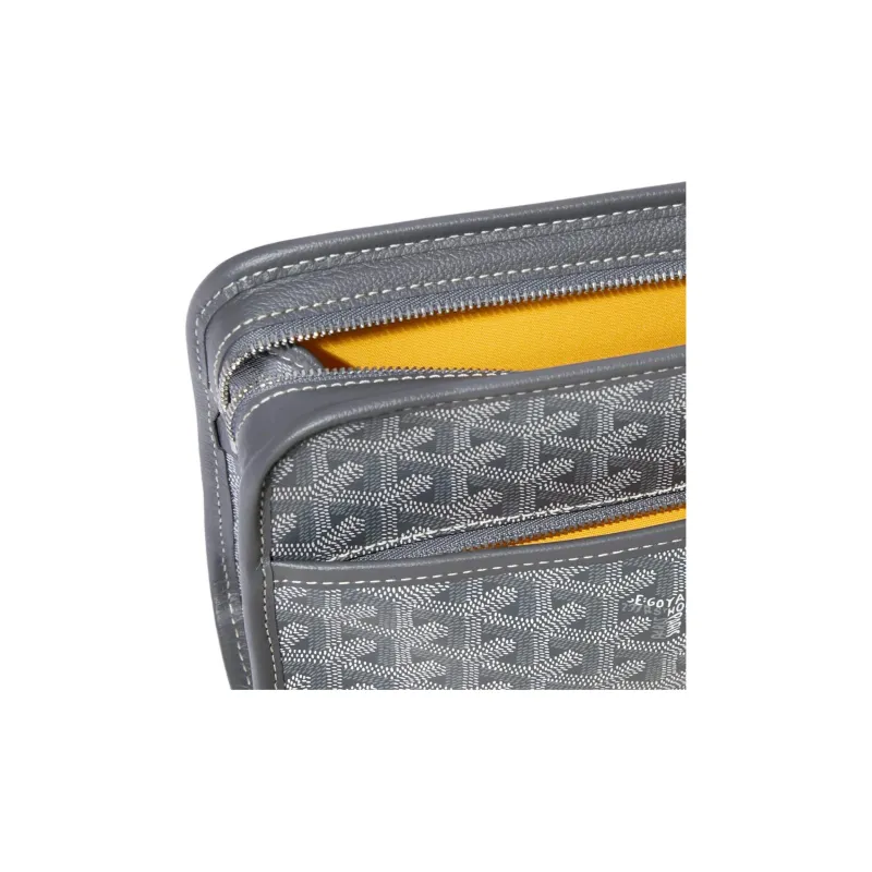 GOYARD JOUVENCE Canvas Toiletry Bag Trumpets Unisex Gray-3
