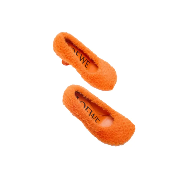 LOEWE Toy Irregular Heel High Heels 9cm Women's Orange-3