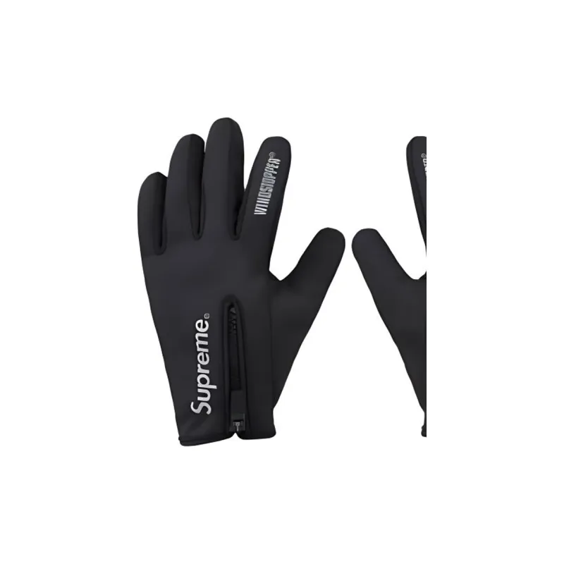 Supreme - Sports Gloves Unisex Black-2