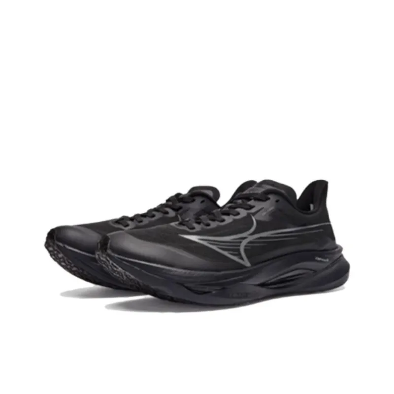 HEALTH Cushioning, Breathable, And Resilient Design Low Top Carbon Plate Running Shoes Unisex Backlight Black-1