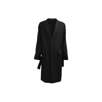 Yohji Yamamoto Coat Men's Black