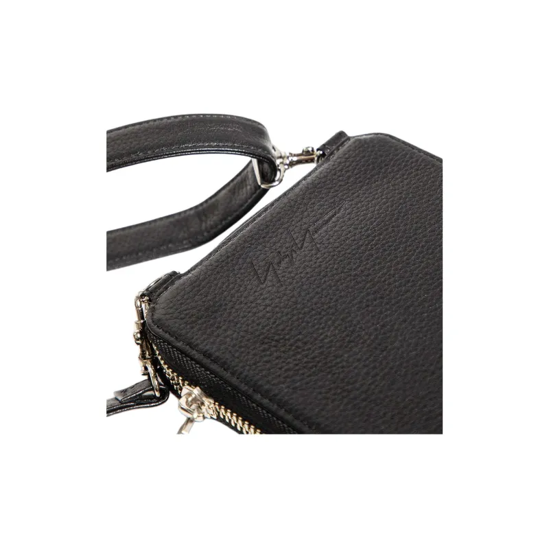 Yohji Yamamoto Cow Leather Crossbody Bag Shoulder Bag Men's Black-3