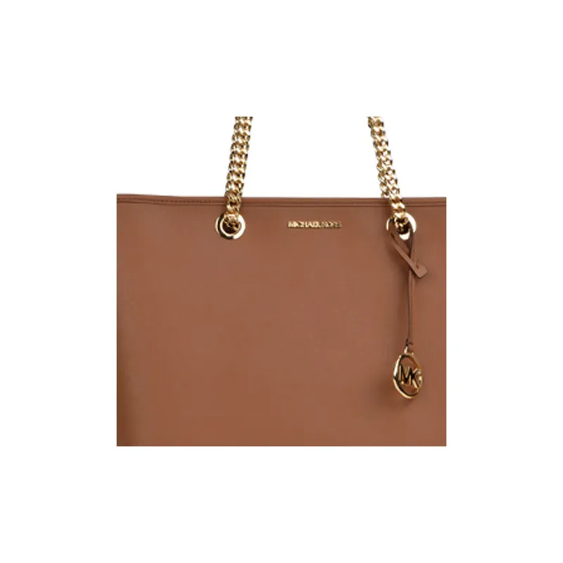 MICHAEL KORS Shania Leather Portable Tote Shoulder Bag Large Size Women's Brown-4