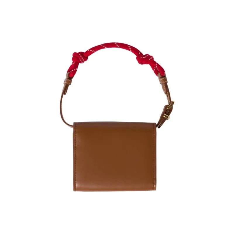 MIU MIU Leather Portable Wallet Women's Cognac-1