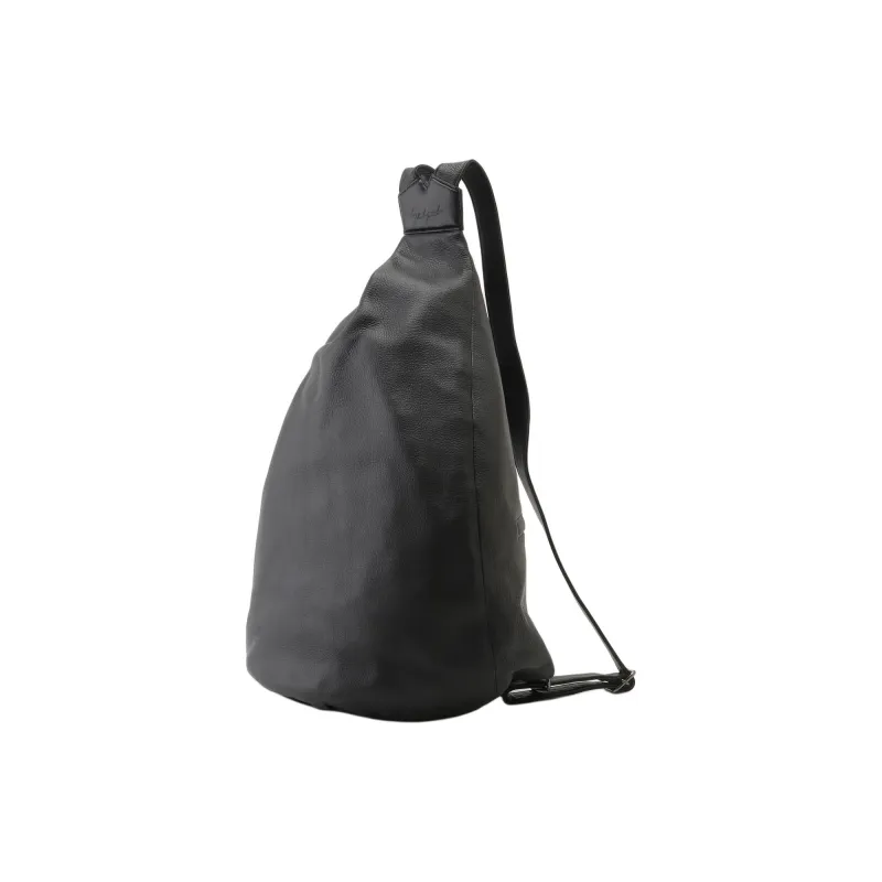 Yohji Yamamoto Cow Leather Backpack Unisex Black-0